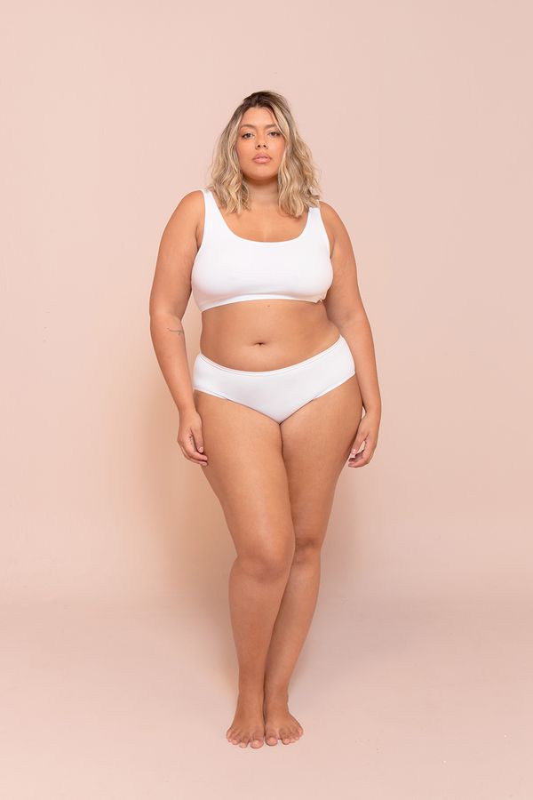 Calcinha Comfy Plus Size Branco-48