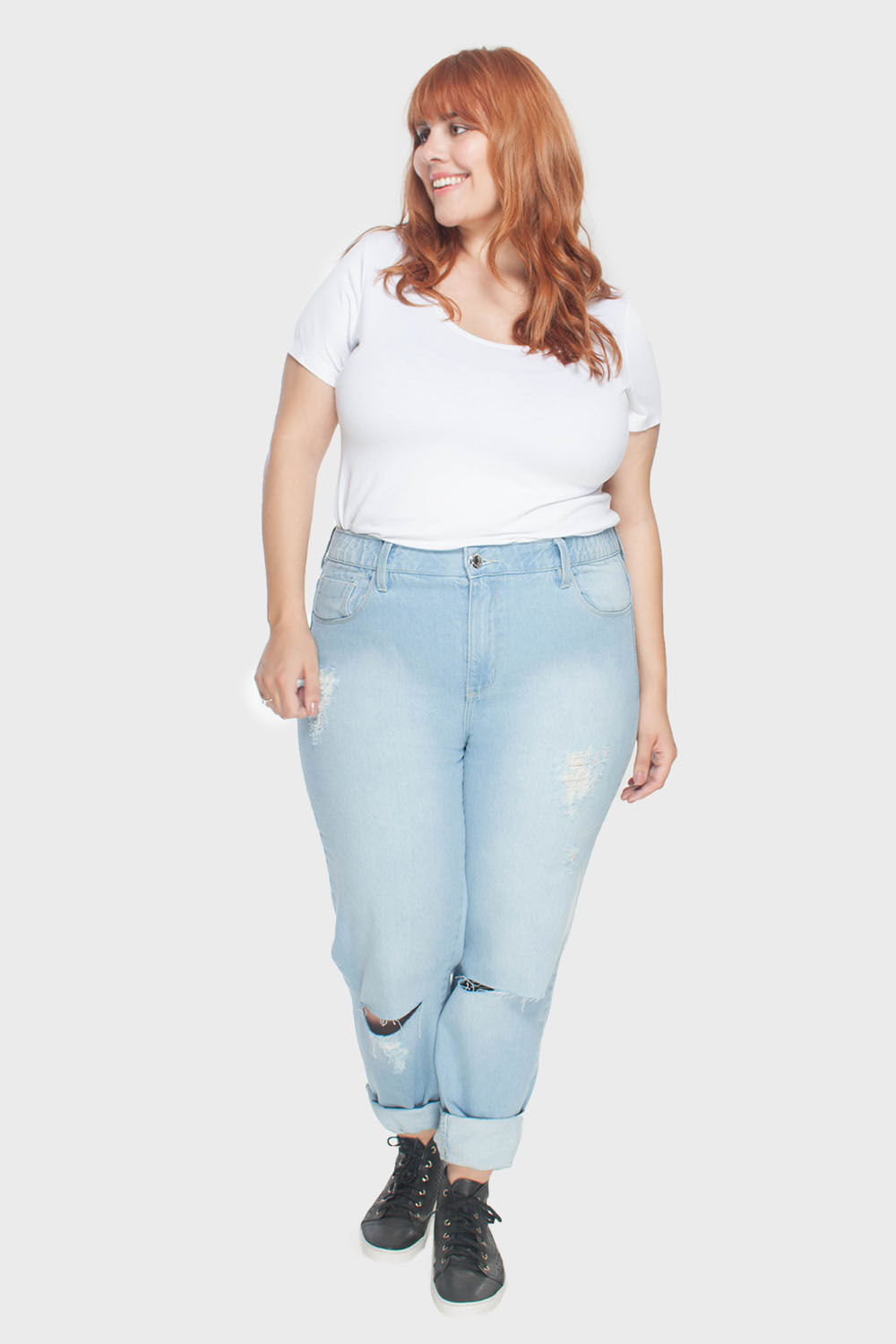 Calça Boyfriend Delavê Plus Size https://amzn.to/2zClPi3